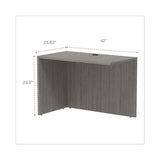 Alera® Alera Valencia Series Reversible Return/Bridge Shell, 42w x 23.63d x 29.5h, Gray (ALEVA354224GY) Each