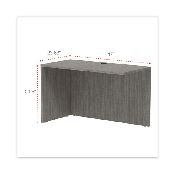 Alera® Alera Valencia Series Reversible Return/Bridge Shell, 47.25w x 23.63d x 29.5h, Gray (ALEVA354824GY)