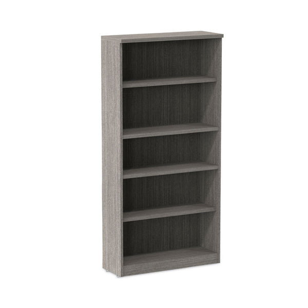 Alera® Alera Valencia Series Bookcase, Five-Shelf, 31.75w x 14d x 64.75h, Gray (ALEVA636632GY)