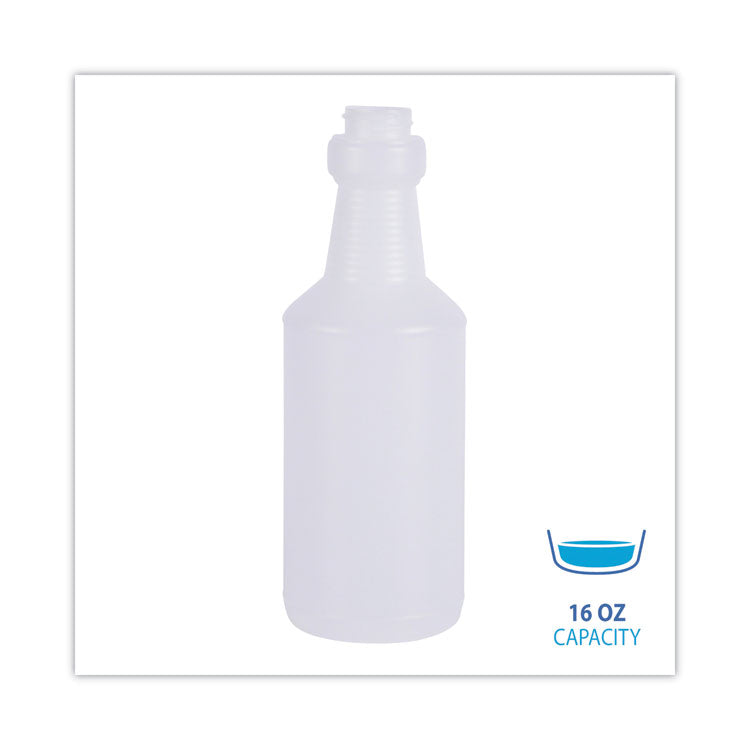 Boardwalk® Handi-Hold Spray Bottle, 16 oz, Clear, 24/Carton (BWK00016)