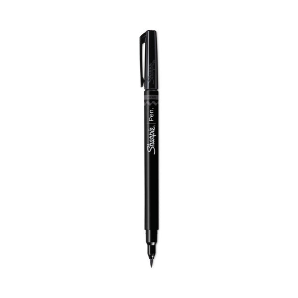 Sharpie® Brush Tip Pens, Fine Brush Tip, Black, Dozen (SAN2011280)