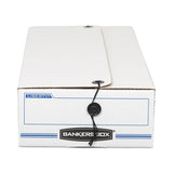 Bankers Box® LIBERTY Check and Form Boxes, 9" x 24" x 6.38", White/Blue, 12/Carton (FEL00006) Carton of 12