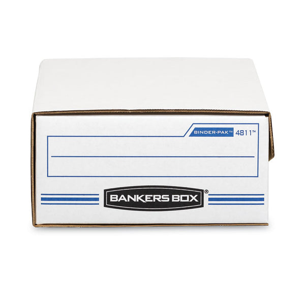 Bankers Box® LIBERTY BINDER-PAK, Letter Files, 9.13" x 11.38" x 4.38", White/Blue (FEL48110) Each