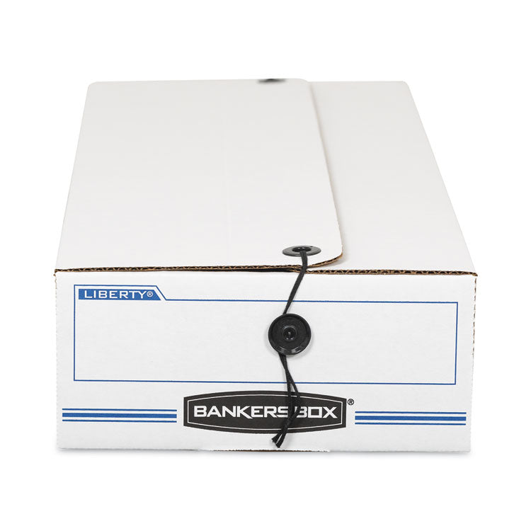 Bankers Box® LIBERTY Check and Form Boxes, 9.25" x 15" x 4.25", White/Blue, 12/Carton (FEL00009) Carton of 12