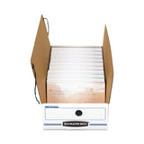 Bankers Box® LIBERTY Check and Form Boxes, 9.5" x 23.75" x 4.5", White/Blue, 12/Carton (FEL00007) Carton of 12