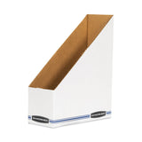 Bankers Box® Stor/File Corrugated Magazine File, 4 x 9.25 x 11.75, White, 12/Carton (FEL10723) Carton of 12