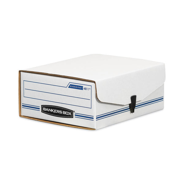 Bankers Box® LIBERTY BINDER-PAK, Letter Files, 9.13" x 11.38" x 4.38", White/Blue (FEL48110) Each