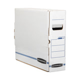 Bankers Box® X-Ray Storage Boxes, 5" x 18.75" x 14.88", White/Blue, 6/Carton (FEL00650) Carton of 6