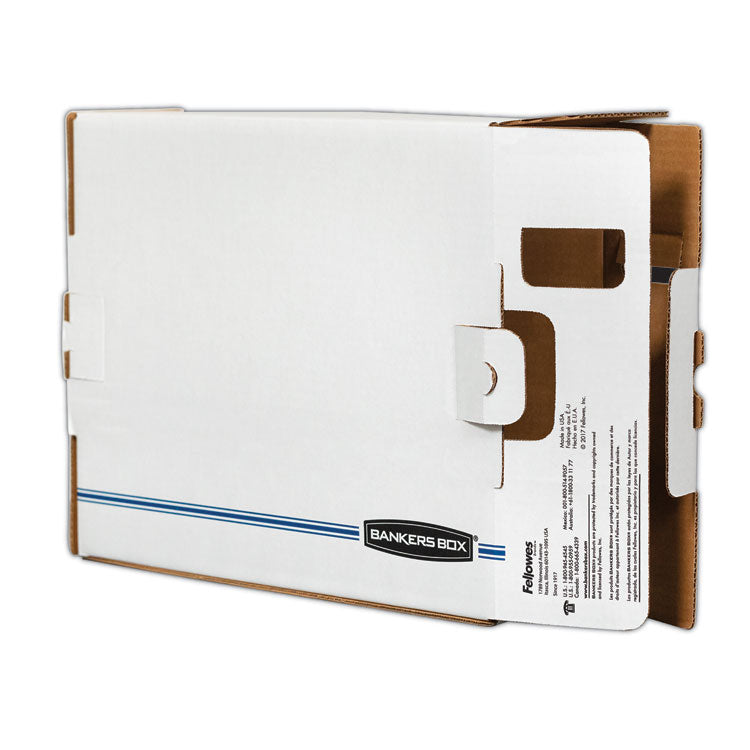 Bankers Box® X-Ray Storage Boxes, 5" x 18.75" x 14.88", White/Blue, 6/Carton (FEL00650) Carton of 6