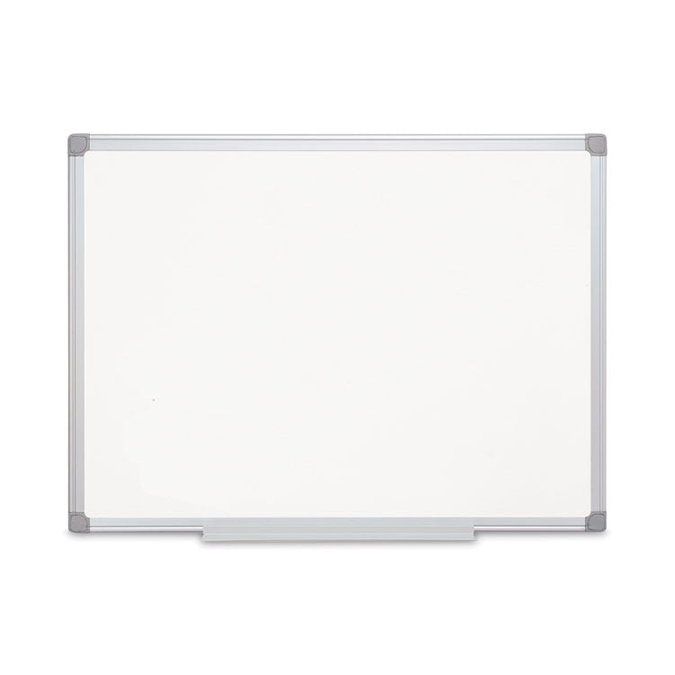 MasterVision® Earth Silver Easy-Clean Dry Erase Board, 48 x 36, White Surface, Silver Aluminum Frame (BVCCR0820790) Each