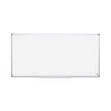 MasterVision® Earth Silver Easy-Clean Dry Erase Board, 96 x 48, White Surface, Silver Aluminum Frame (BVCCR1520790) Each