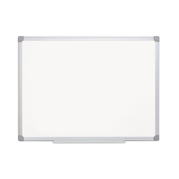 MasterVision® Earth Silver Easy-Clean Dry Erase Board, Reversible, 36 x 24, White Surface, Silver Aluminum Frame (BVCMA0300790) Each