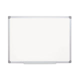 MasterVision® Earth Gold Ultra Magnetic Dry Erase Boards, 24 x 36, White Surface, Silver Aluminum Frame (BVCMA0307790) Each