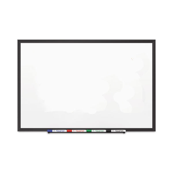 Quartet® Classic Series Porcelain Magnetic Dry Erase Board, 72 x 48, White Surface, Black Aluminum Frame (QRT2547B)