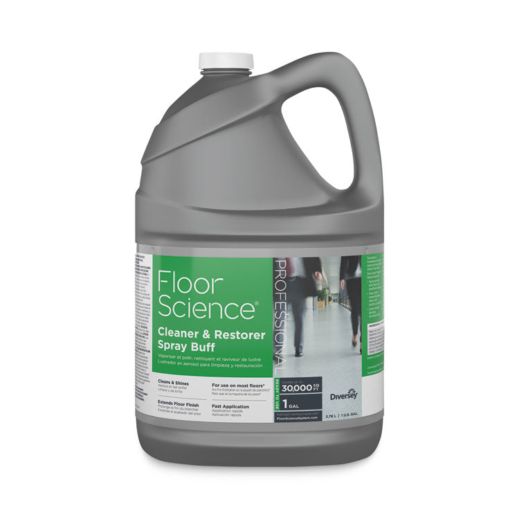 Diversey™ Floor Science Cleaner/Restorer Spray Buff, Citrus Scent, 1 gal Bottle, 4/Carton (DVOCBD540458) Case of 4