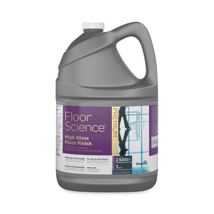 Diversey™ Floor Science Premium High Gloss Floor Finish, Clear Scent, 1 gal Container,4/CT (DVOCBD540410)