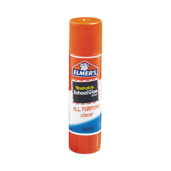 Elmer's® Washable School Glue Sticks, 0.77 oz, Applies White snd Dries Clear, 30/Box (EPIE599)