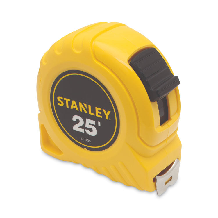 Stanley Bostitch® Power Return Tape Measure, Plastic Case, 1" x 2 5ft, Yellow (BOS30455) Each