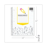 Roaring Spring® DoodleWrite Notebooks, 1-Subject, Wide/Legal Rule, White Cover, (50) Sheets, 24/Carton, Ships in 4-6 Business Days (ROA11101CS)