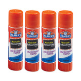 Elmer's® Washable School Glue Sticks, 0.24 oz, Applies Purple, Dries Clear, 4/Pack (EPIE543)