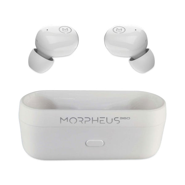 Morpheus 360® Spire True Wireless Earbuds Bluetooth In-Ear Headphones with Microphone, Pearl White (MHSTW1500W) Each