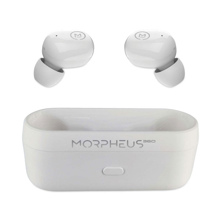 Morpheus 360® Spire True Wireless Earbuds Bluetooth In-Ear Headphones with Microphone, Pearl White (MHSTW1500W) Each