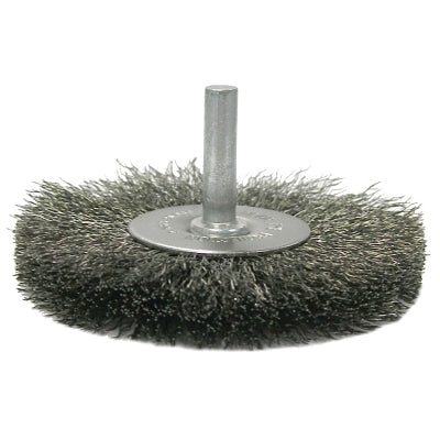 Weiler Crimped Wire Radial Wheel Brush, 3 in D, .0118 Steel Wire (804-17965) 10 EA / PK