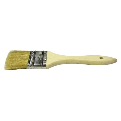 Weiler Chip & Oil Brushes, 1 in wide, 1 1/2 in trim, White China, Wood handle (804-40179) Pack of 36
