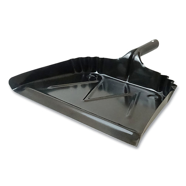 Weiler Dust Pans, 16 in x 15 in, 20 Gauge Steel, Black (804-71079) Each