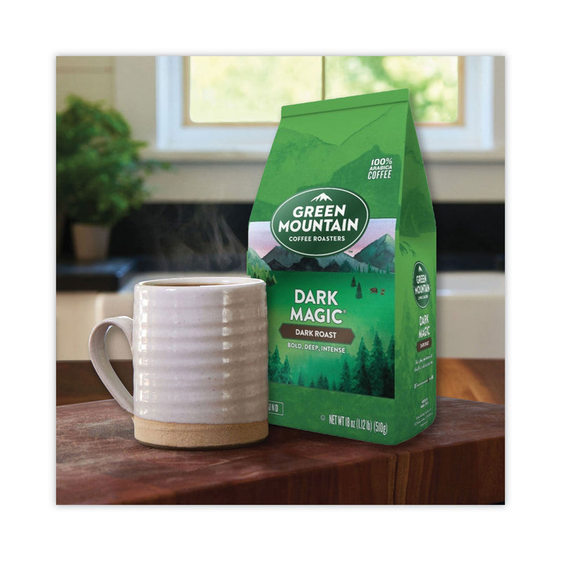 Green Mountain Coffee® Dark Magic Ground Coffee, 18 oz Bag (GMT7134EA) Each