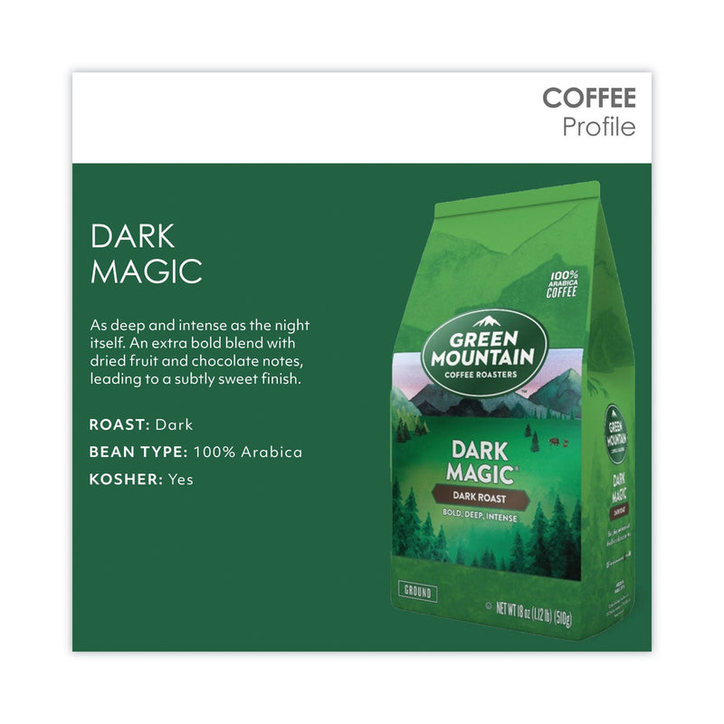 Green Mountain Coffee® Dark Magic Ground Coffee, 18 oz Bag (GMT7134EA) Each