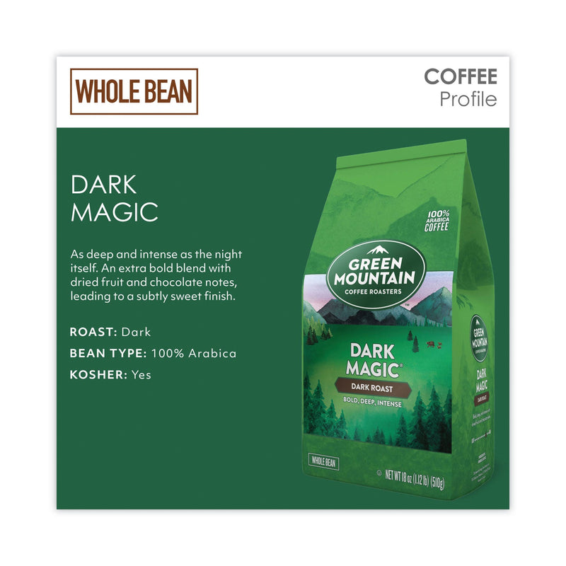 Green Mountain Coffee® Dark Magic Whole Bean Coffee, 18 oz Bag (GMT7568EA) Each