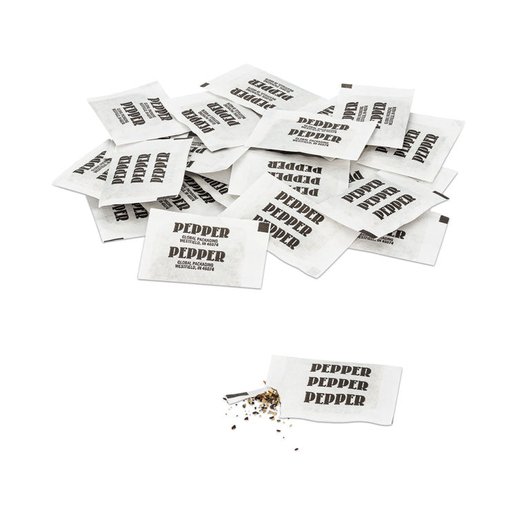 Office Snax® Pepper Packets, 0.1 g Packet, 3,000/Carton (OFX15269) Case of 3000