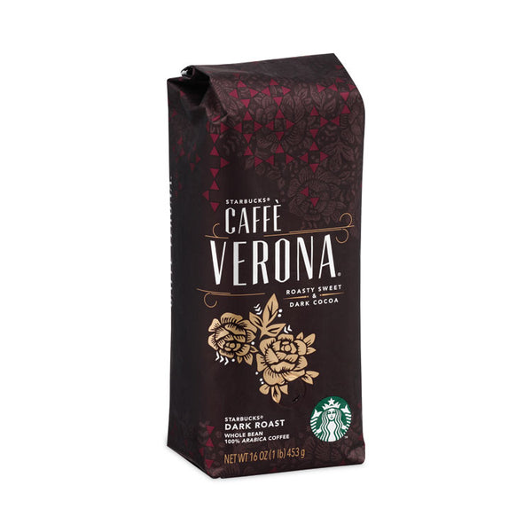 Starbucks® Caffe Verona Bold Whole Bean Coffee, 1 lb Bag, 6/Carton (SBK11017871CT)