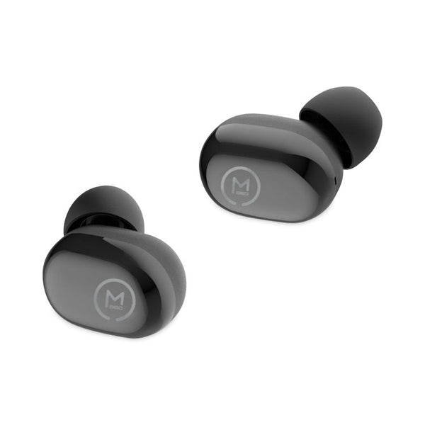 Morpheus 360® Spire True Wireless Earbuds Bluetooth In-Ear Headphones with Microphone, Pure Black (MHSTW1500B) Each