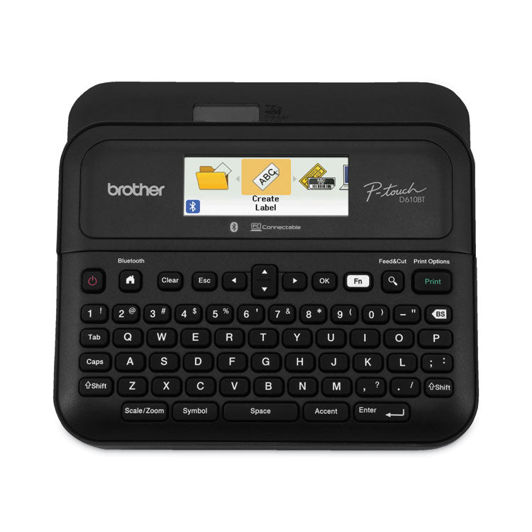 Brother P-Touch® P-Touch Business Professional Connected Label Maker, 30 mm/s Print Speed, 10.2 x 4.8 x 12.6 (BRTPTD610BT) Each