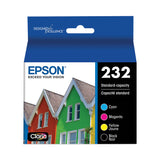 Epson® T232120BCS (T232) Claria Ink, 165 Page-Yield, Black/Cyan/Magenta/Yellow (EPST232120BCS) Each