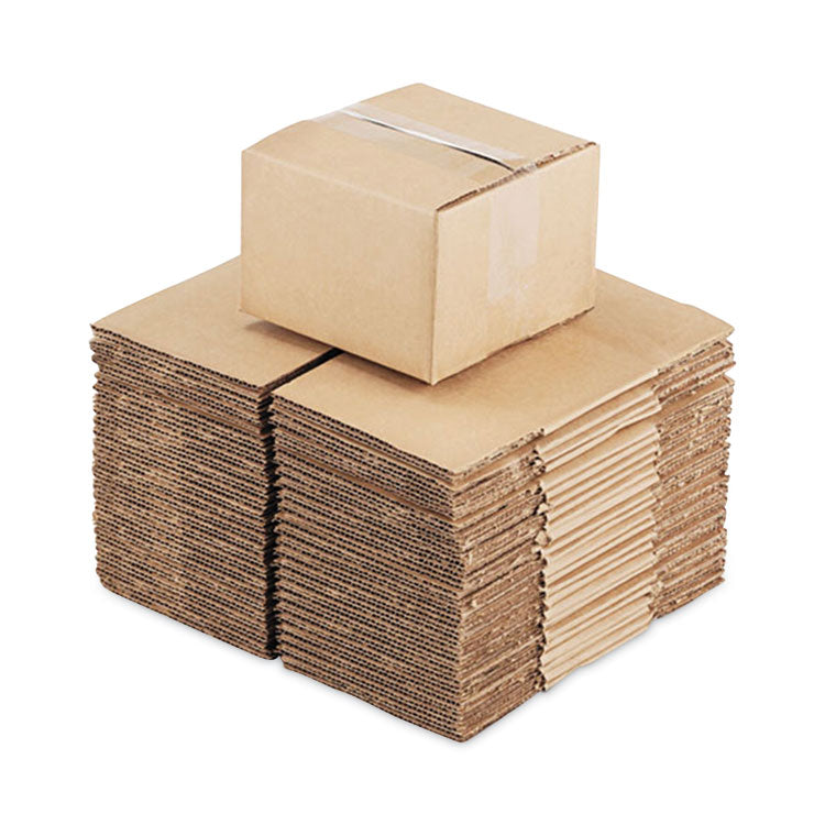 Universal® Fixed-Depth Brown Corrugated Shipping Boxes, Regular Slotted Container (RSC), Large, 12" x 12" x 7", Brown Kraft, 25/Bundle (UNV12127) 1 Bundle