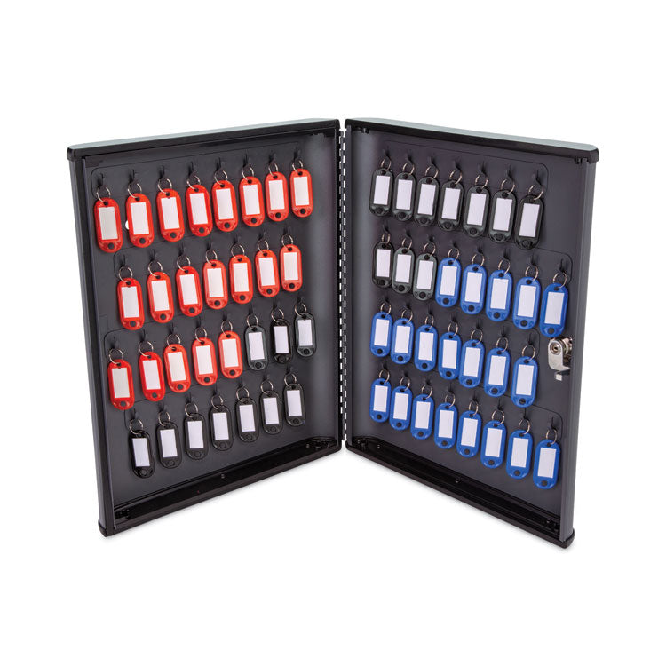 CONTROLTEK® Key Lockable Key Cabinet, 60-Key, Metal, Charcoal Gray, 12 x 2.63 x 14.75 (CNK500138)