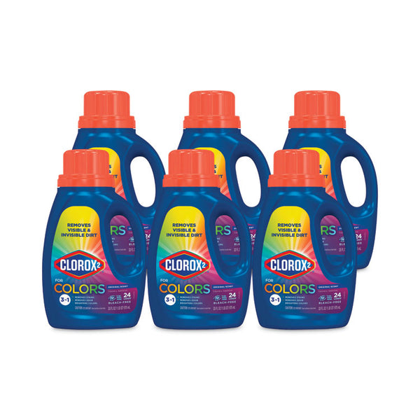 Clorox 2® Stain Remover and Color Booster, Regular, 33 oz Bottle, 6/Carton (CLO30037)