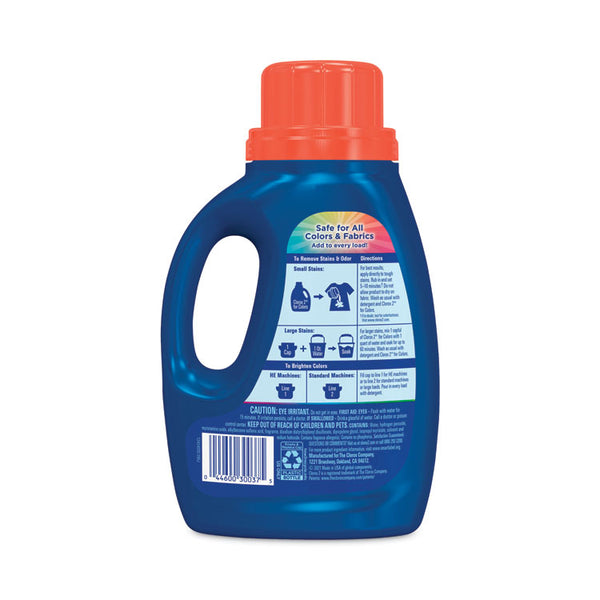 Clorox 2® Stain Remover and Color Booster, Regular, 33 oz Bottle, 6/Carton (CLO30037)