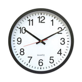 Universal® Classic Round Wall Clock, 12.63" Overall Diameter, Black Case, 1 AA (sold separately) (UNV10431) Each