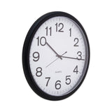 Universal® Round Wall Clock, 13.5" Overall Diameter, Black Case, 1 AA (sold separately) (UNV11641)