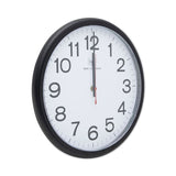 Universal® Deluxe 13 1/2" Indoor/Outdoor Atomic Clock, 13.5" Overall Diameter, Black Case, 1 AA (sold separately) (UNV10417) Each