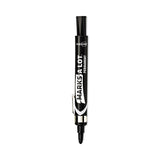 Avery® MARKS A LOT Large Desk-Style Permanent Marker with Metal Pocket Clip, Broad Bullet Tip, Black, Dozen (24878) (AVE24878)