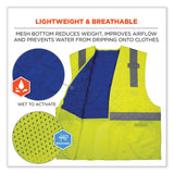 ergodyne® Chill-Its 6668 Class 2 Hi-Vis Safety Cooling Vest, Polymer, X-Large, Lime, Ships in 1-3 Business Days (EGO12715) Each