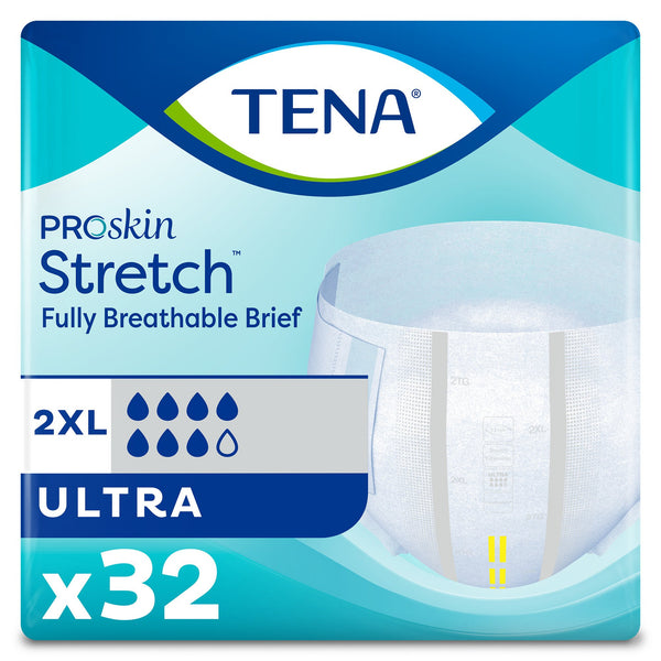 TENA ProSkin Stretch™ Ultra Unisex Adult Incontinence Brief 2X-Large Disposable Heavy Absorbency (794218_CS) 64/CS