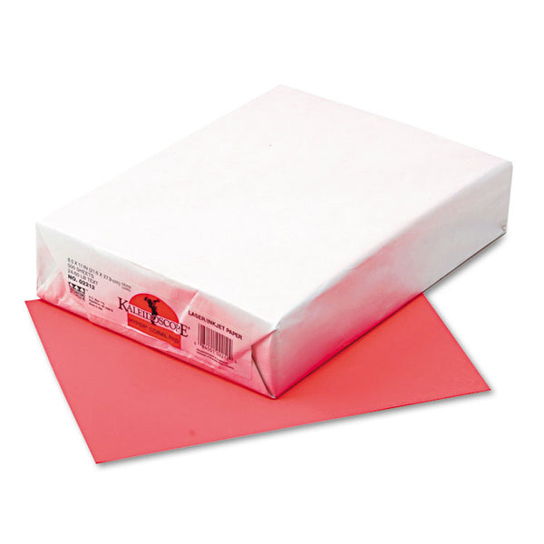 Pacon® Kaleidoscope Multipurpose Paper, 24 lb Bond Weight, 8.5 x 11, Hyper Coral Red, 500/Ream (PAC102212) Each