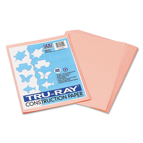 Pacon® Tru-Ray Construction Paper, 76 lb Text Weight, 9 x 12, Salmon, 50/Pack (PAC103010) Pack of 50