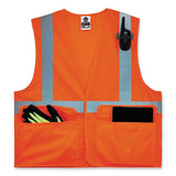 ergodyne® GloWear 8220HL Class 2 Standard Mesh Hook and Loop Vest, Polyester, Large/X-Large, Orange, Ships in 1-3 Business Days (EGO21135) Each